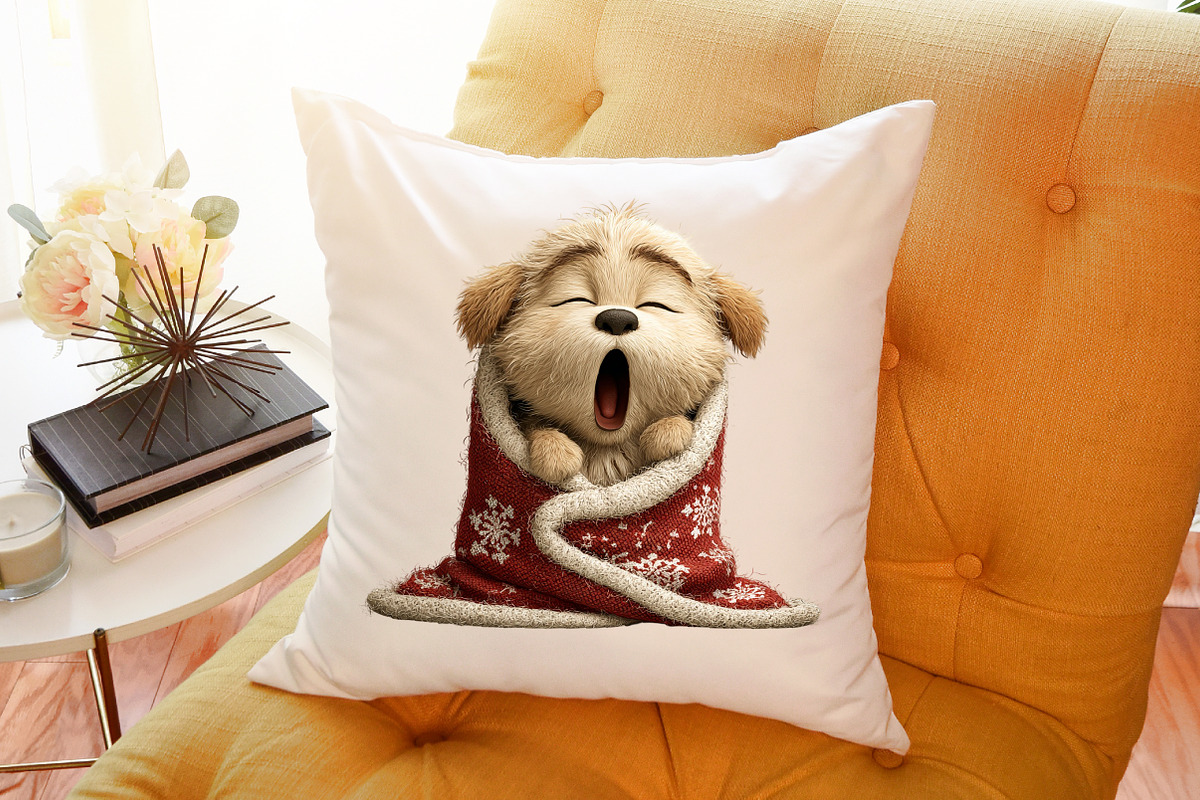 Whimsical Christmas Cat and Dog Clip, an Illustration by Sublimation Artist (Photo 6 of 6)