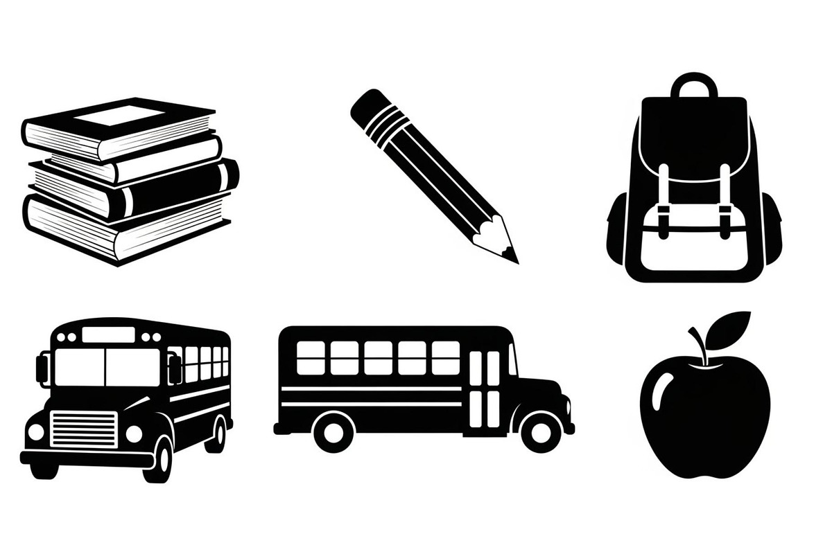 Back To School Silhouette Bundle, an Illustration by Designer_Momina (Photo 18 of 51)