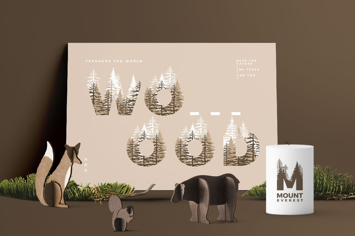 Forests Layered Font preview 4