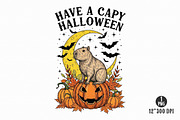 Halloween Capybara Sublimation PNG, an Illustration by Dream Creation (Thumbnail 12 of 17)