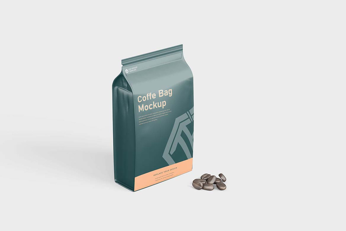 Coffee Bag Mockup, a Packaging Mockup by tiyasprabawa (Photo 3 of 5)