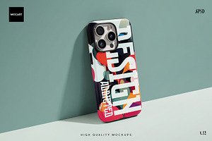 IPhone 15Pro Tough Case Mockup V.12