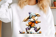 Funny Easter Bunny Clipart Png, an Illustration by designcity5 (Thumbnail 3 of 5)