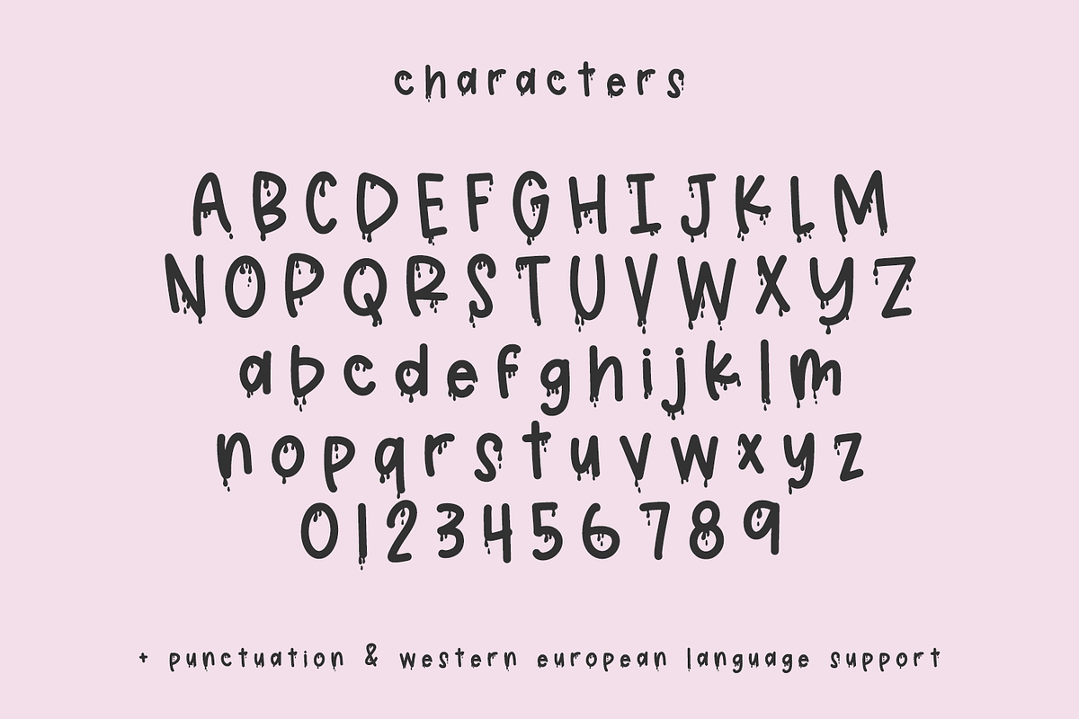 Haunt Mess Sans - Blood Font, a Handwritten Font by Beck McCormick (Photo 10 of 10)