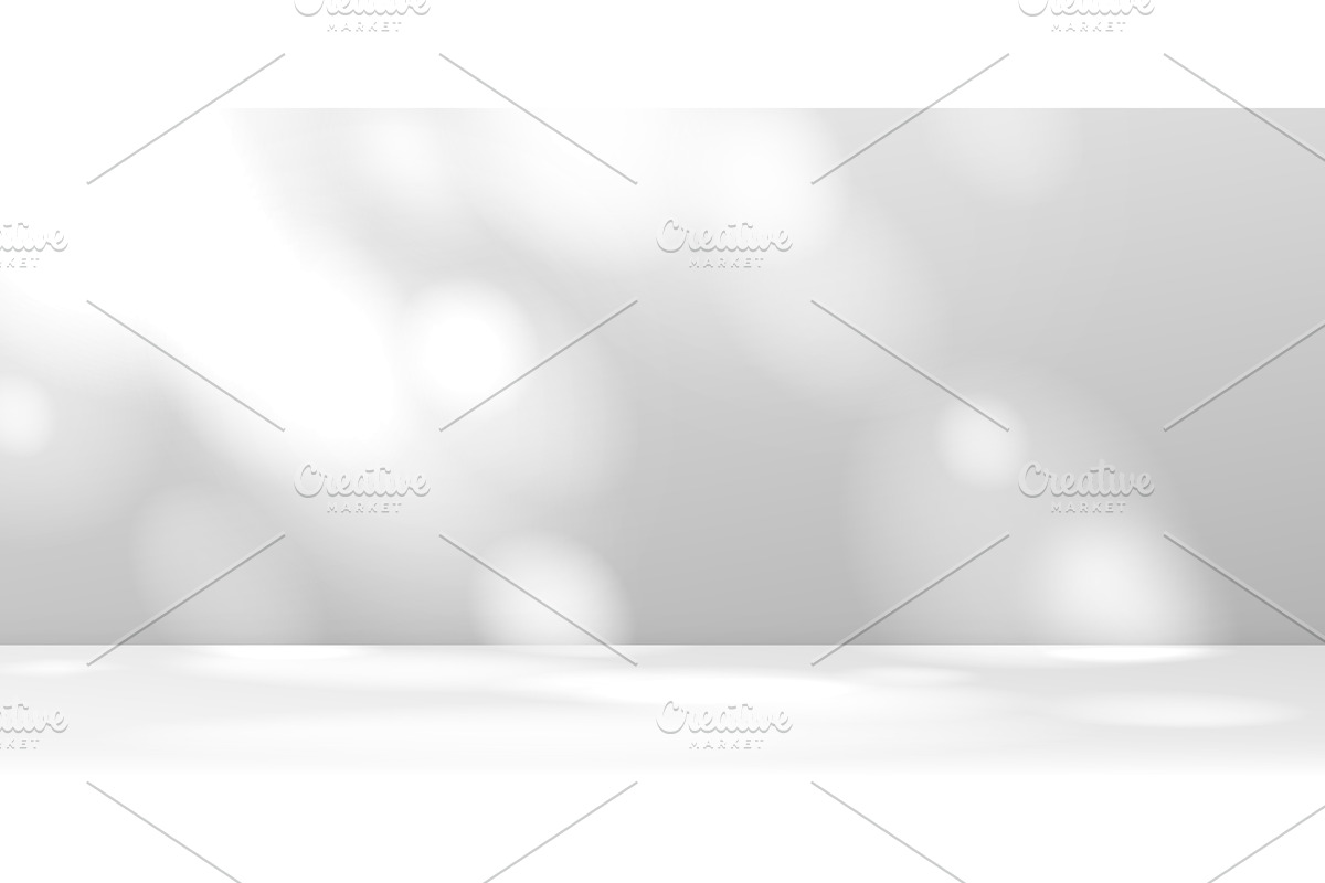 Empty room bg with shadows, white, a Decorative Illustration by Buch&Bee