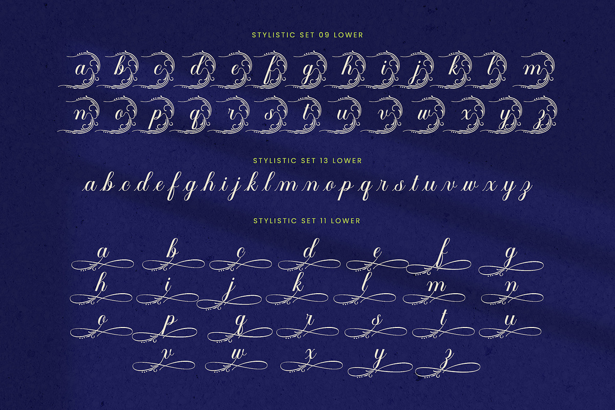 Flowmery Typeface, a Script Font by alit design (Photo 11 of 15)
