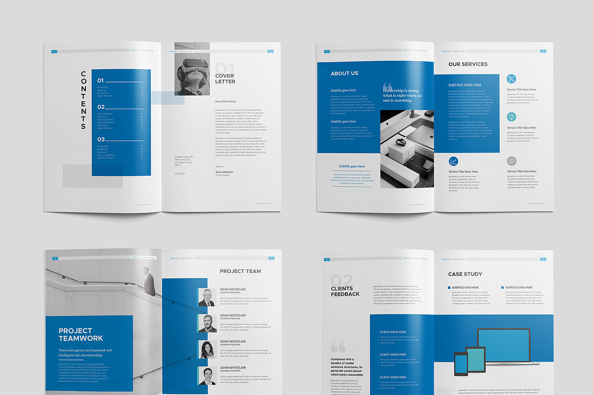Proposal Bundle, a Brochure Template by BrochuresFactory (Photo 7 of 17)