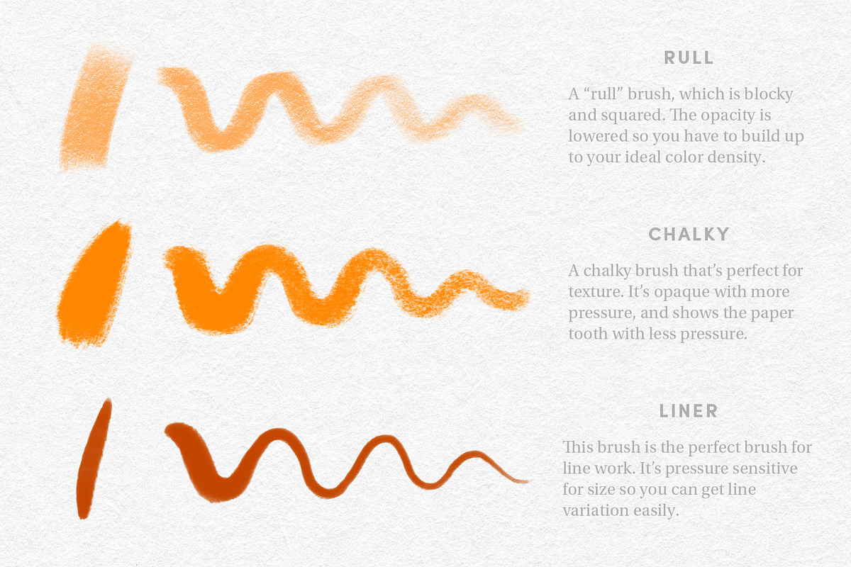 Gouache Set – Procreate Brushes, a Brush Add-On by Sadie Lew (Photo 6 of 17)