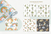 Baby Dinosaur World Watercolor Set, an Animal Illustration by Cat In Colour (Thumbnail 6 of 9)