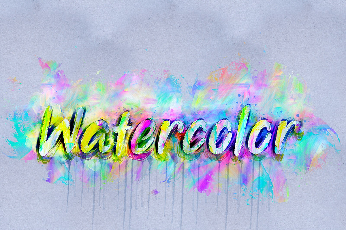 Watercolor Text Paint Plugin, an Action Add-On by MRI STUDIO (Photo 5 of 20)