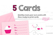 Girlie Doodles Design Set, a Decorative Illustration by Maggie Stilwell Design (Thumbnail 3 of 7)