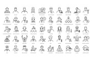 Professions and Occupations icons, an Outline Icon by Tettygreen (Thumbnail 1 of 2)