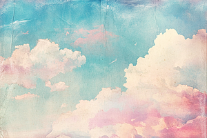 Pastel Sky & Cloud Pattern