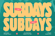 Subdays – Playful Retro Sans Font