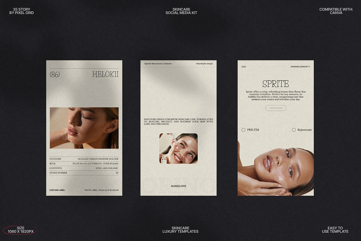 Elegant Story Templates for Skin preview 8