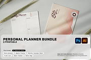 Printable | Personal Planner Bundle, a Stationery Template by shop4pixel (Thumbnail 1 of 7)