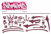 Diamond History Graffiti (font duo), a Blackletter Font by Rvq Type Foundry (Thumbnail 7 of 7)