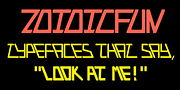 ZoidicFun, a Sans Serif Font by Ingrimayne Type (Thumbnail 5 of 9)