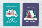 Cozy Winter House Christmas Cards, an Illustration by Alex Krugli (Thumbnail 5 of 8)
