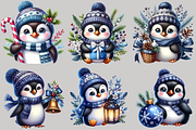 Winter penguin Christmas penguin, an Animal Illustration by AnetArtStore (Thumbnail 3 of 7)