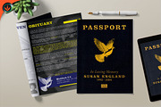 Passport Funeral Program Modern, a Brochure Template by SeraphimChris (Thumbnail 7 of 7)