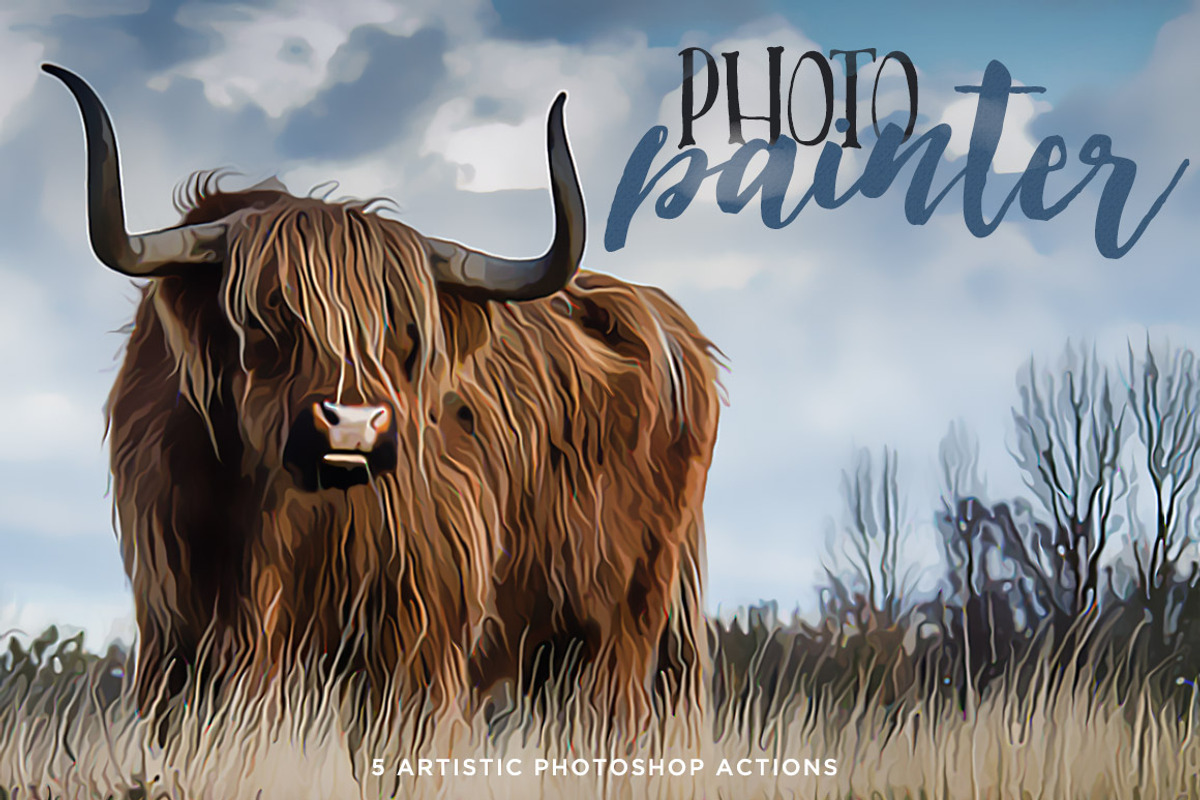 Photo Painter Photoshop Actions 1, an Action Add-On by Design Panoply (Photo 1 of 7)