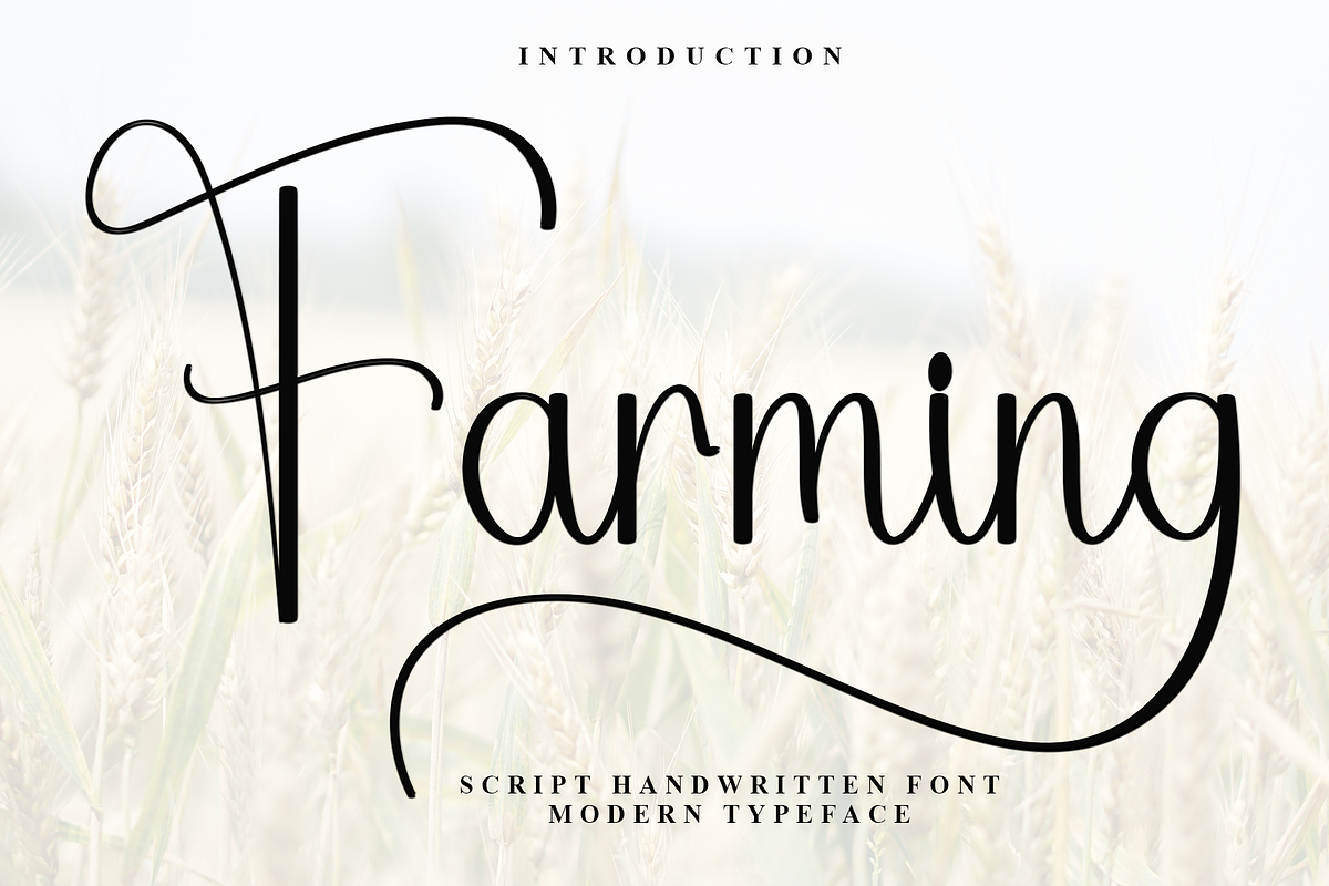 Farming, a Handwritten Font by FreshTypeINK (Photo 1 of 8)