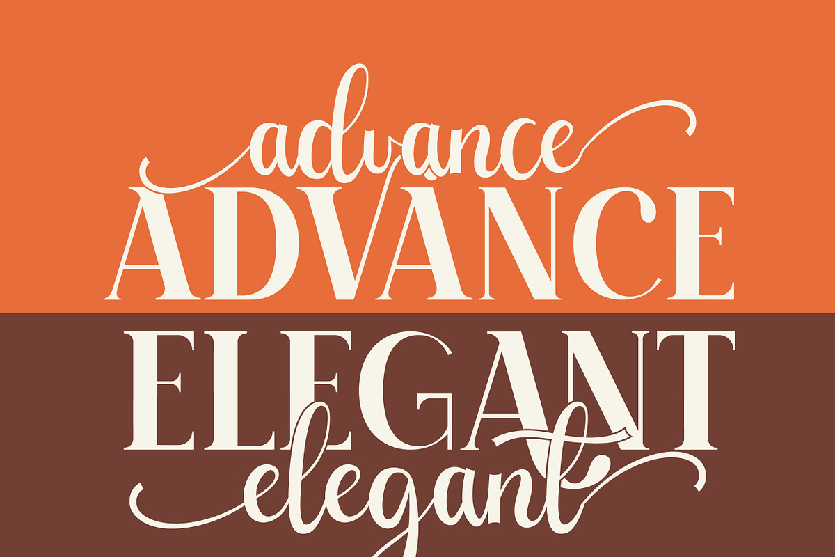 Advance Elegant, a Handwritten Font by Mini_World (Photo 2 of 6)
