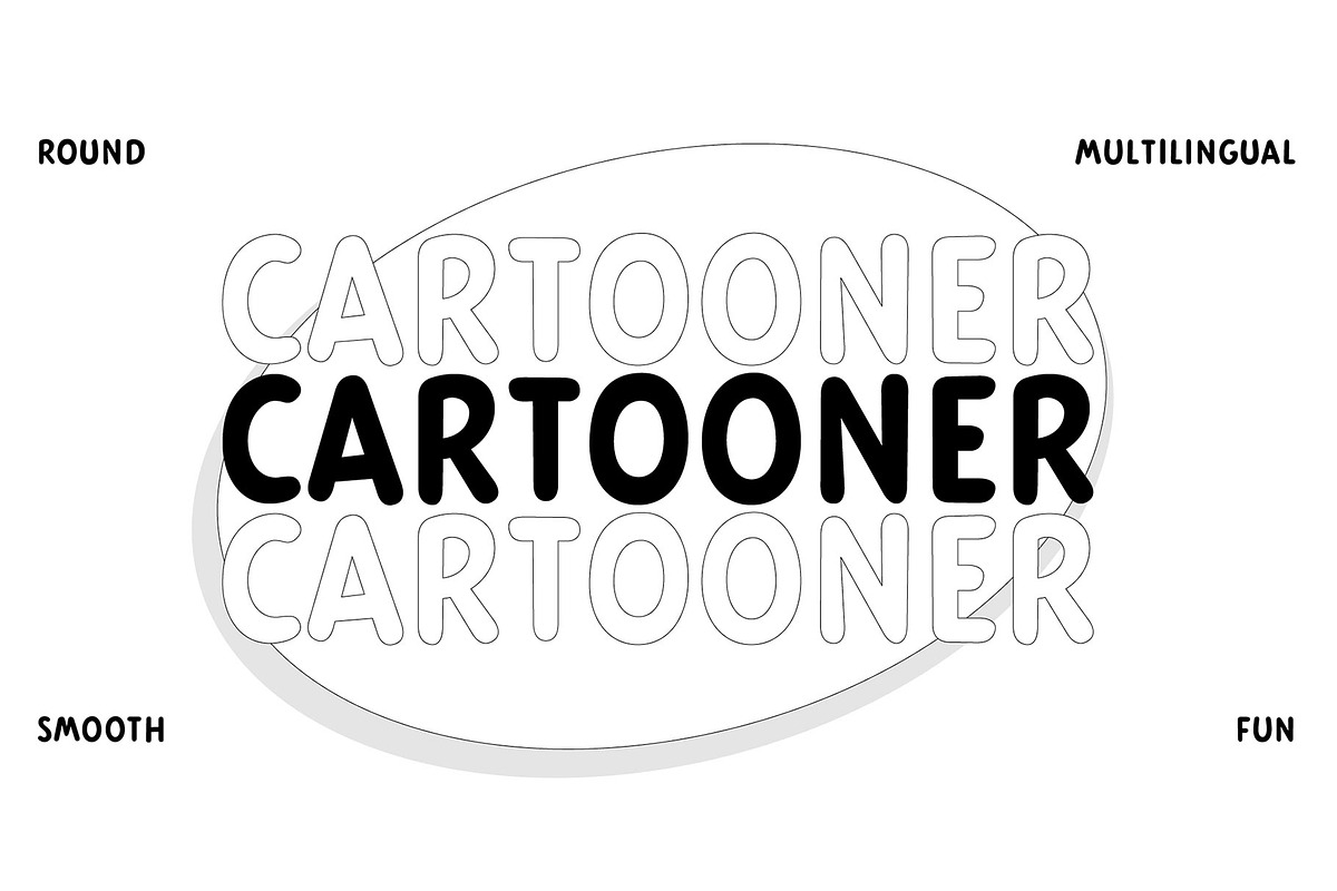 Cartooner Display Font Family, a Sans Serif Font by FansyType (Photo 2 of 9)