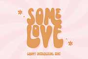 Some Love | Groovy Retro Font, a Font by KA Designs (Thumbnail 1 of 13)