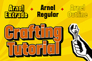 Arnel 3D, a Sans Serif Font by Craft Supply Co. (Thumbnail 3 of 8)