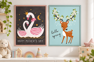 Cute animal graphic for kids t-shirt