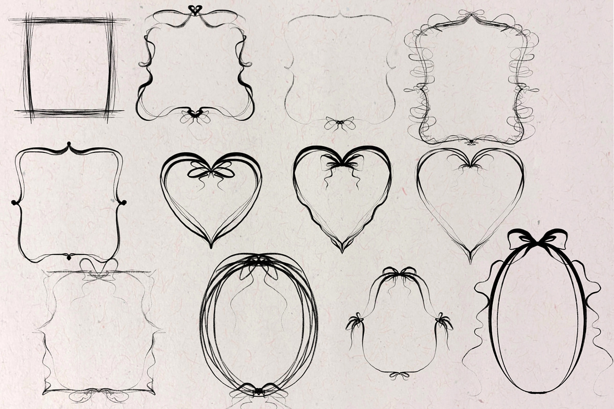 Whimsical Frames Clipart, an Illustration by HabitusDesigns (Photo 2 of 6)