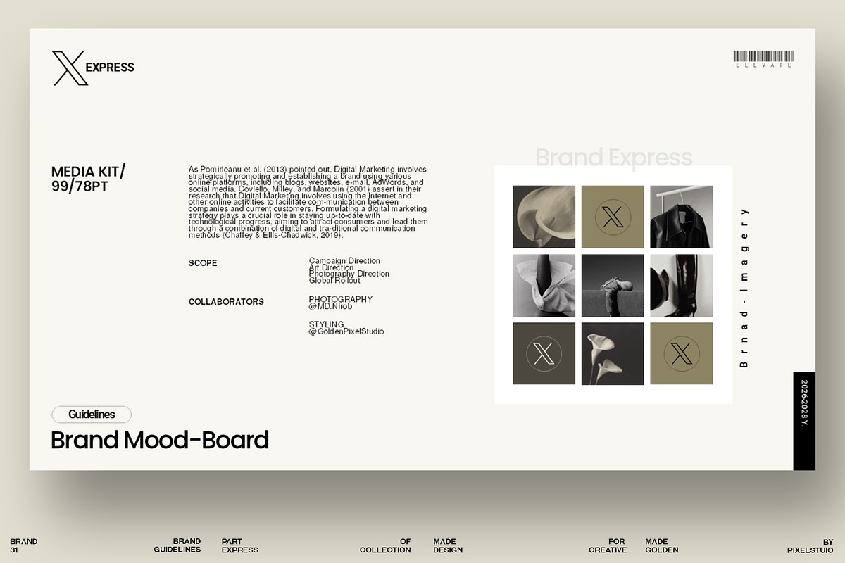 Brand Guideline InDesign Template, a Presentation Template by GoldenPixelStudio (Photo 8 of 9)