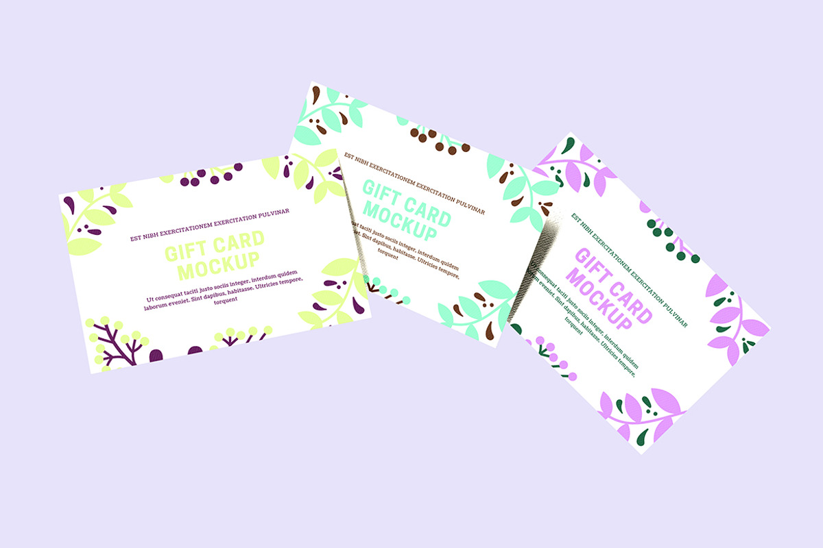 Clean Gift Card Mockup, an Advertising Mockup by My Code Std (Photo 4 of 6)