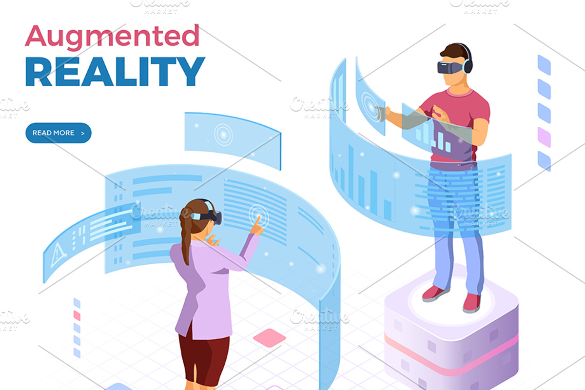 Online Technologies Isometric, a Person Illustration by TAlex (Photo 3 of 6)