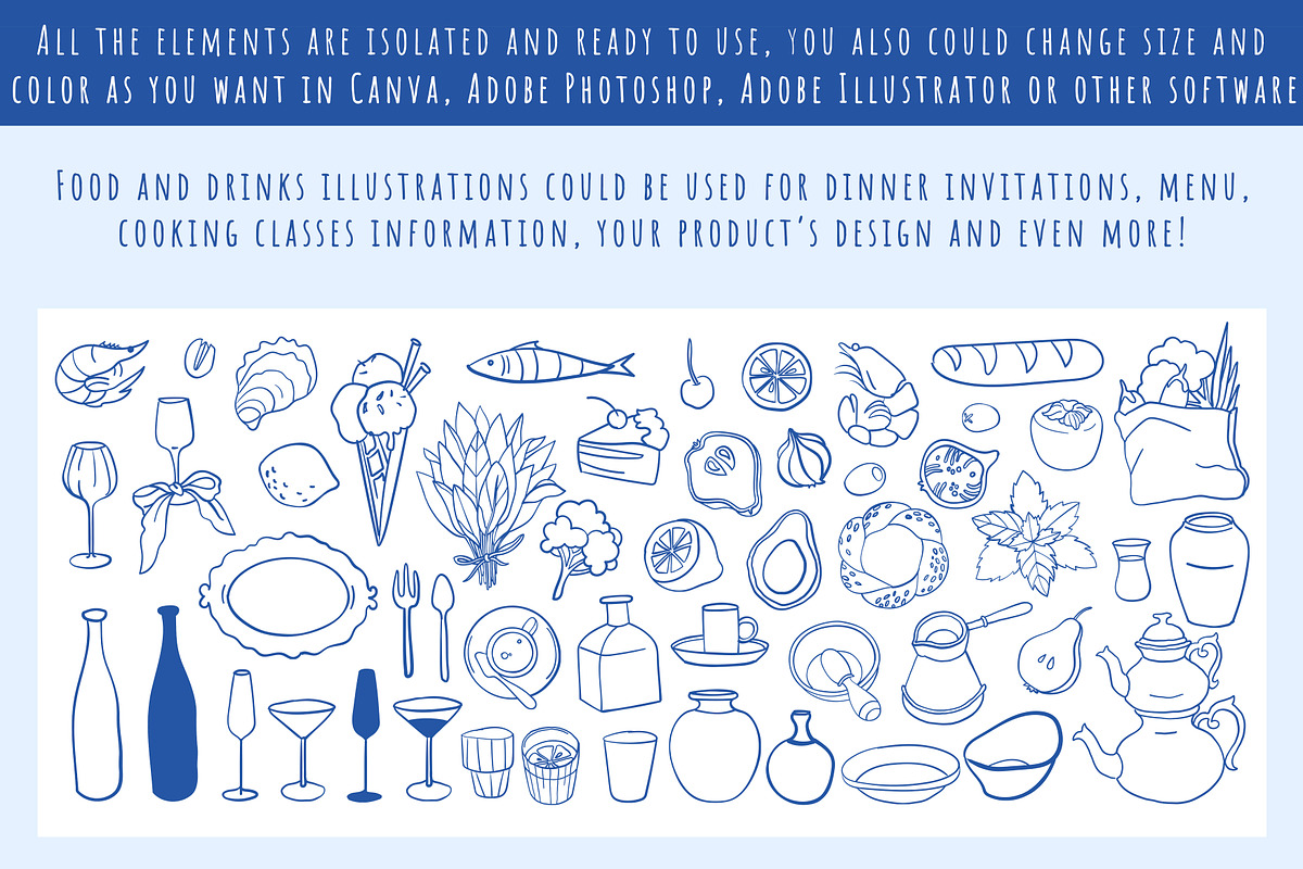 Mediterranean Party Collection, a Decorative Illustration by Nataly_is_Drawing (Photo 4 of 11)