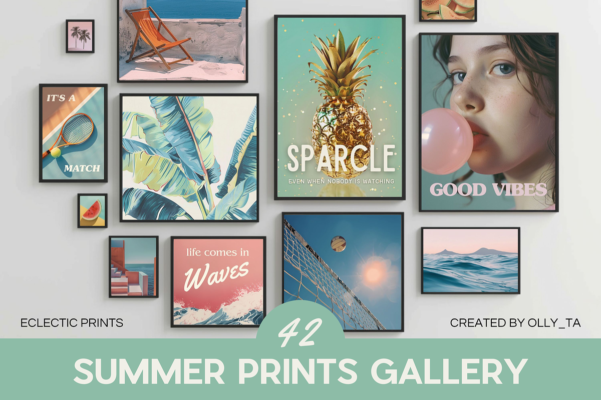 Summer Aesthetics Gallery Prints, a Background Graphic by Ollyta May (Photo 1 of 8)