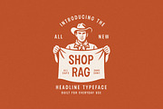 Shop Rag | Rugged Display Typeface, a Sans Serif Font by Daniel Neuman (Thumbnail 8 of 10)