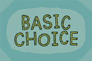 Basic Choice font, a Sans Serif Font by pizzadudedotdk (Thumbnail 1 of 4)
