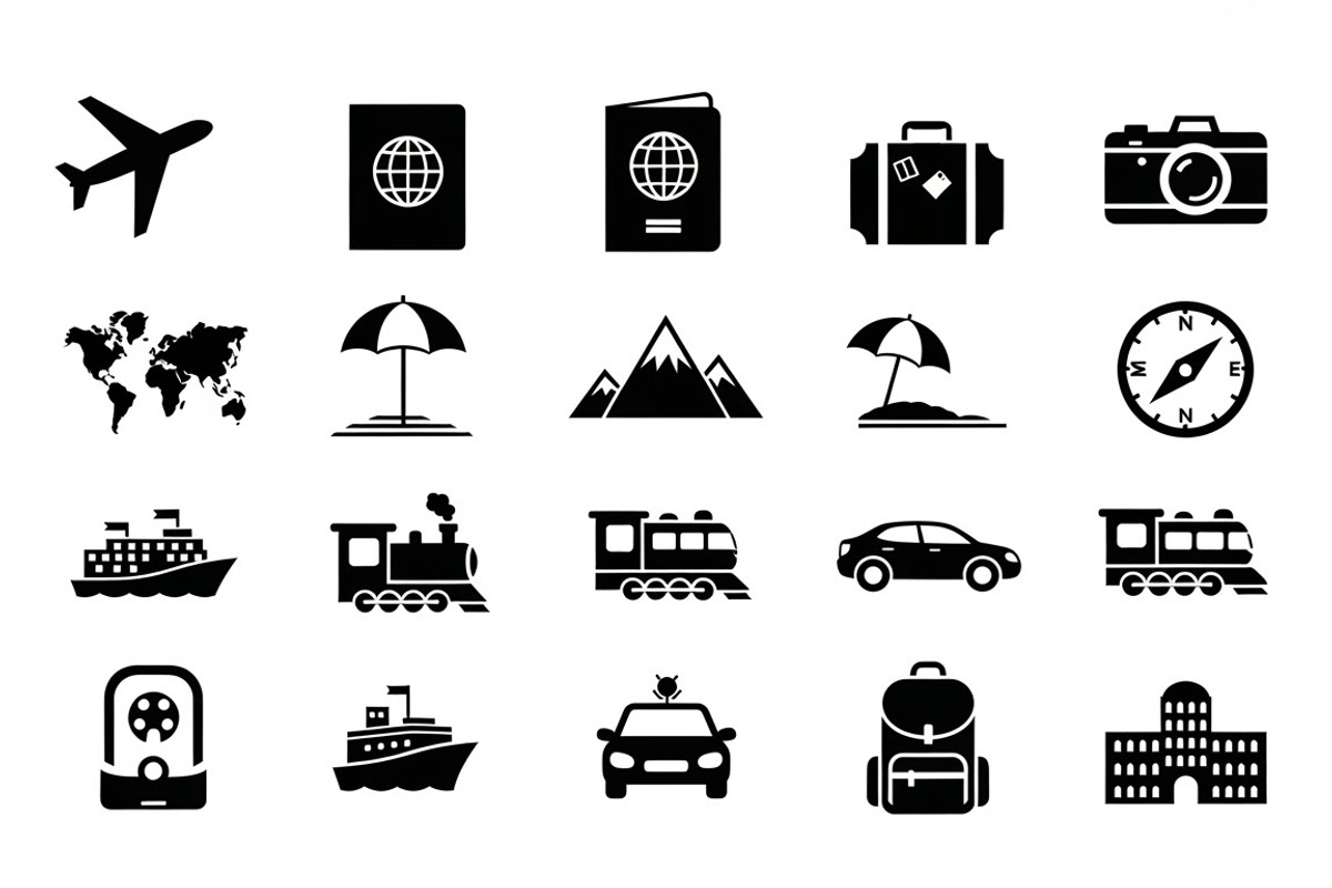 airplane travel silhouettes, an Illustration by Amazin_art (Photo 25 of 31)