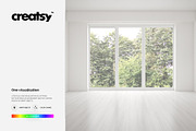 Curtains Room Scene Mockup, a Household Mockup by creatsy2 (Thumbnail 8 of 9)