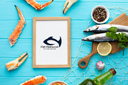 Modern Fish Restaurant Logo, a Branding & Logo Template by YUDesignStore (Thumbnail 6 of 12)
