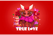 Valentines day quote true love, an Illustration by Vector Tradition (Thumbnail 2 of 3)