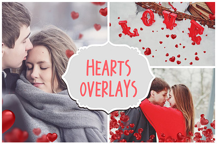 Heart Valentine's Photoshop Overlays