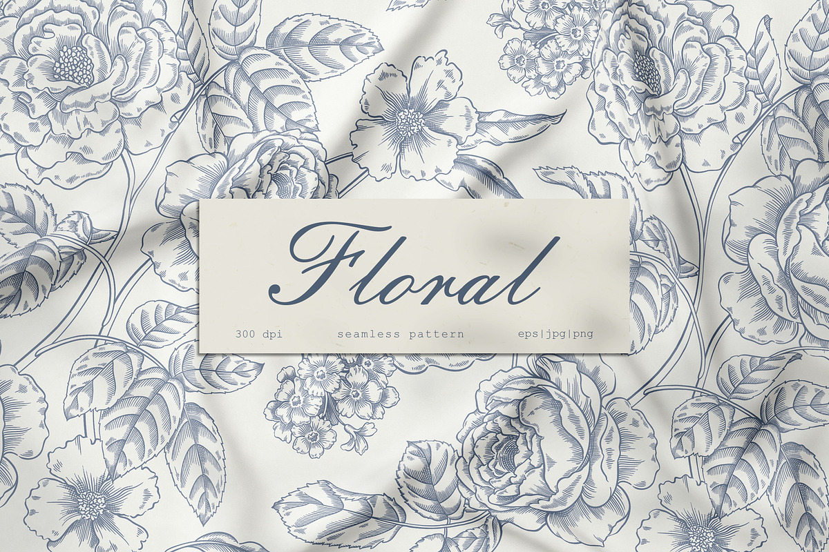 Floral / Seamless patterns, a Pattern Graphic by PatrushevaYana (Photo 1 of 10)