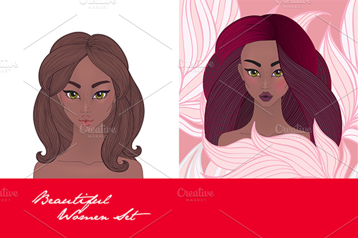 4 beautiful woman fashion set, an Illustration by Anttoniu (Photo 3 of 3)