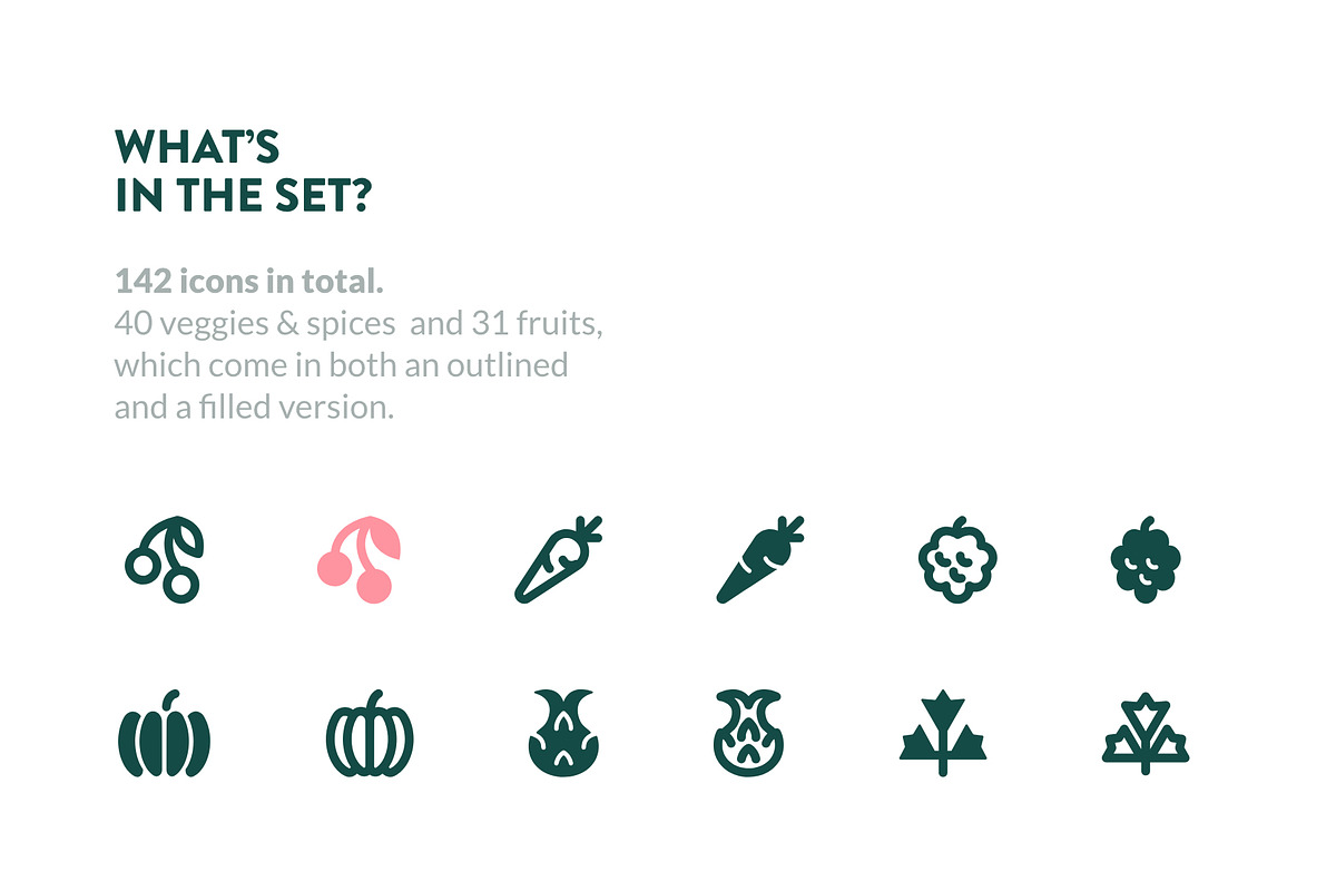 PLANTICONS - line icons & glyphs, an Outline Icon by matcha studios (Photo 2 of 6)