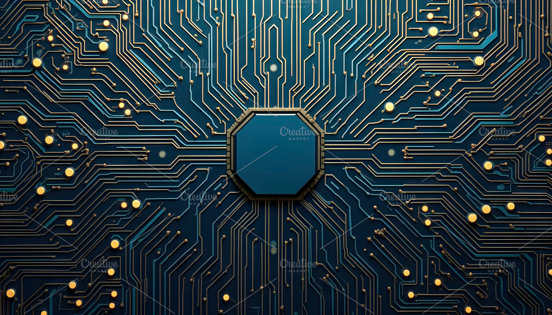 Green Circuit Board Wallpaper with H, a Photo by LOGOCREATIVE