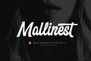 Mallinest - Modern Script, a Script Font by Olexstudio (Thumbnail 1 of 8)